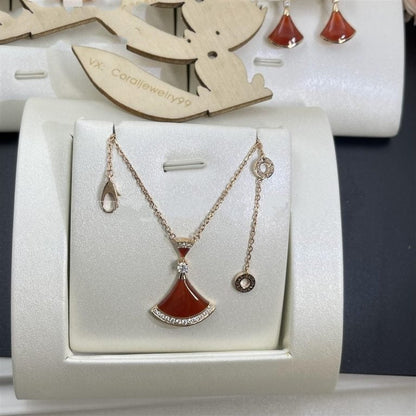 [Kismet Jewels ]DREAM NECKLACE CARNELIAN DIAMOND