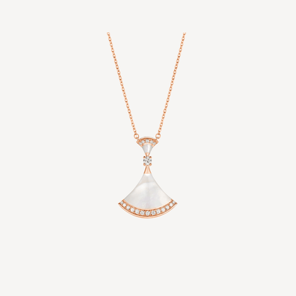 [Kismet Jewels ]DREAM NECKLACE MOP PINK GOLD DIAMOND