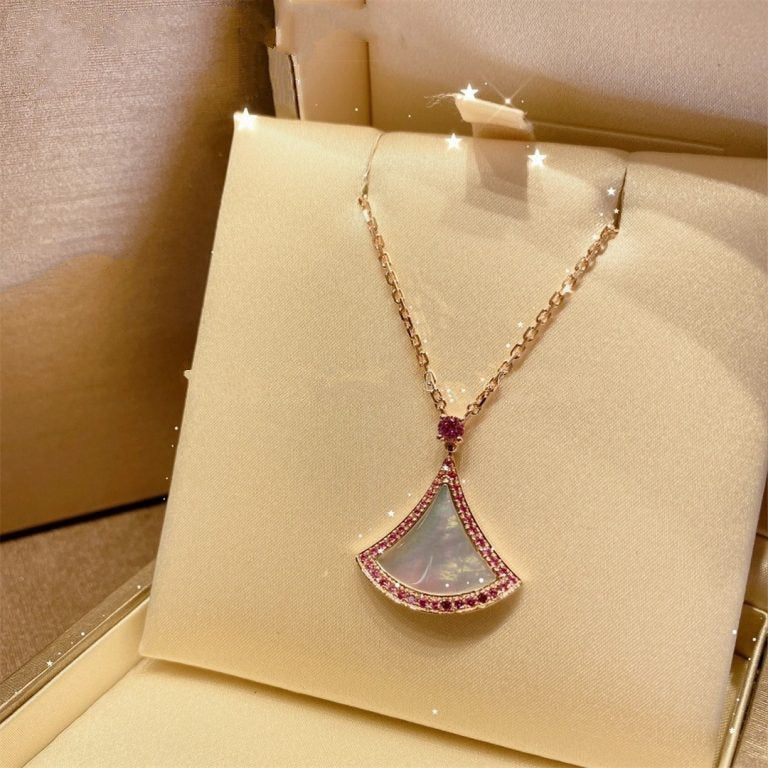 [Kismet Jewels ]DREAM NECKLACE MOP DIAMOND PINK