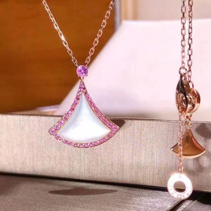 [Kismet Jewels ]DREAM NECKLACE MOP DIAMOND PINK