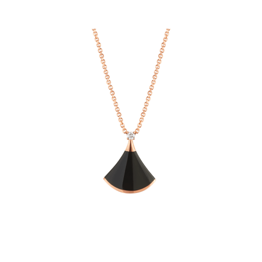 [Kismet Jewels ]DREAM NECKLACE ONYX 1 DIAMOND