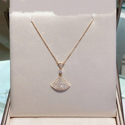 [Kismet Jewels ]DREAM NECKLACE PINK GOLD FULL DIAMOND
