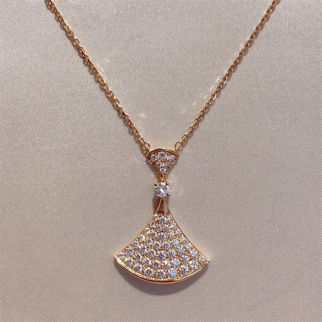 [Kismet Jewels ]DREAM NECKLACE PINK GOLD FULL DIAMOND