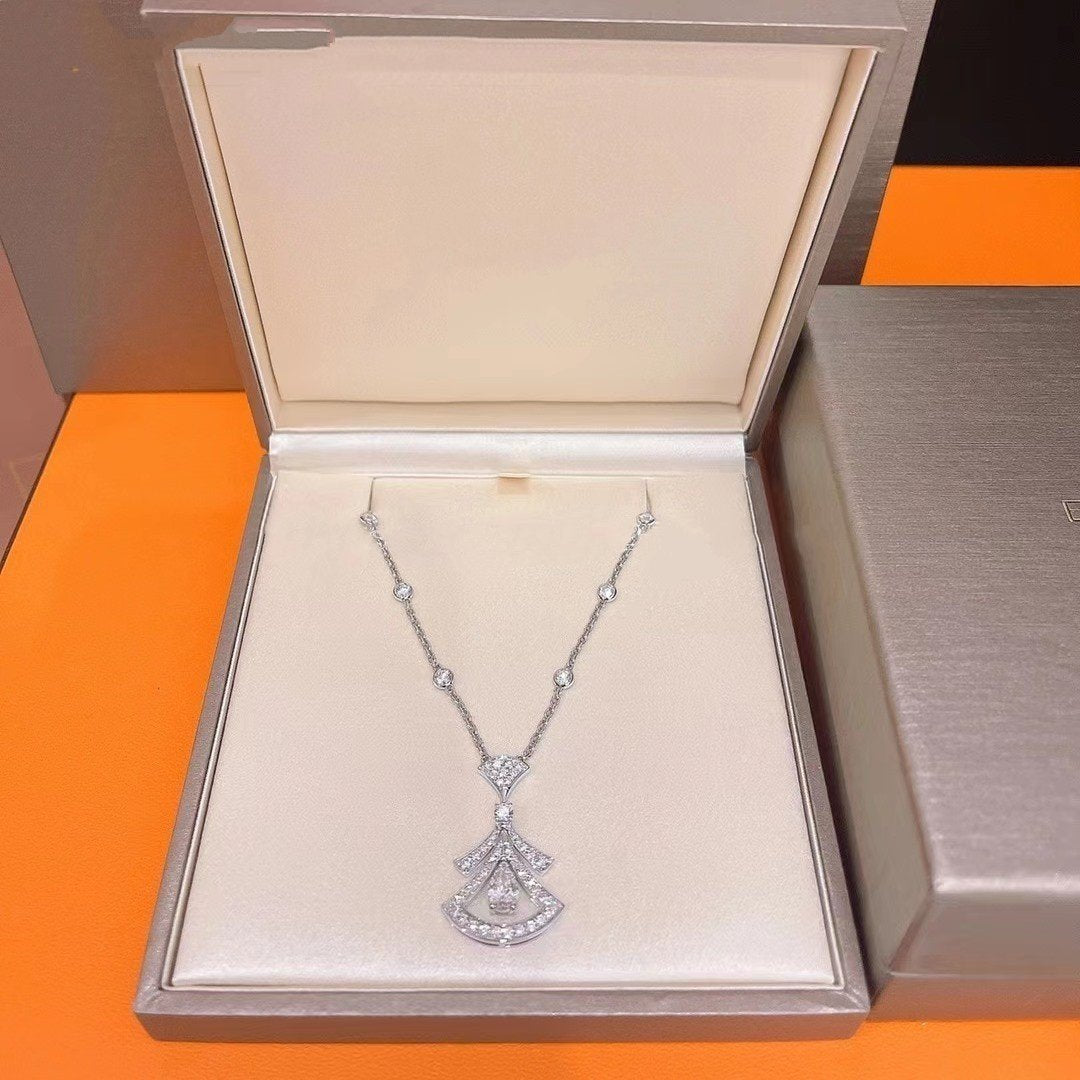[Kismet Jewels ]DREAM NECKLACE WHITE DIAMOND SILVER