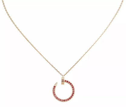 [Kismet Jewels ]JUSTE NECKLACE GOLD RED DIAMONDS
