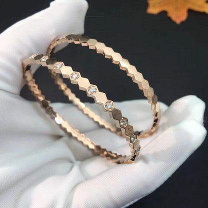 [Kismet Jewels ]BEE LOVE PINK GOLD DIAMOND BRACELET