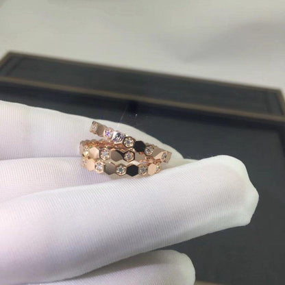 [Kismet Jewels ]BEE LOVE RING PINK GOLD DIAMOND