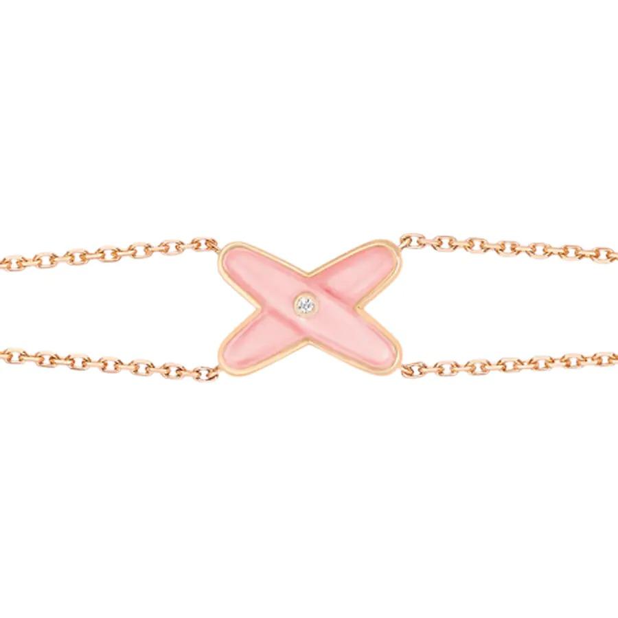 [Kismet Jewels ]JEUX BRACELET PINK MOP PINK GOLD 1 DIAMOND