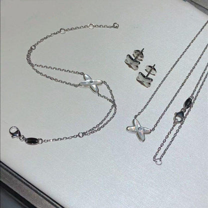 [Kismet Jewels ]JEUX BRACELET WHITE MOP SILVER 1 DIAMOND