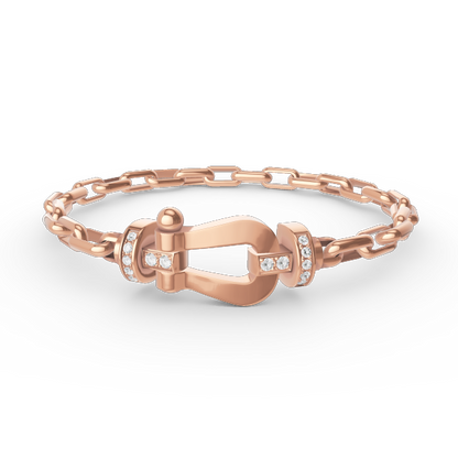 [Kismet Jewels ]FORCE LARGE HORSESHOE CLASP  METAL BRACELET