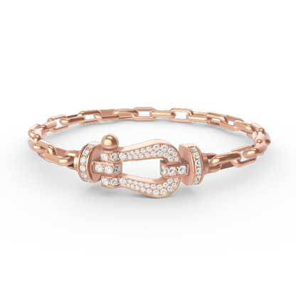 [Kismet Jewels ]FORCE LARGE HORSESHOE CLASP  METAL BRACELET