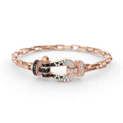 [Kismet Jewels ]FORCE LARGE HORSESHOE CLASP  METAL BRACELET