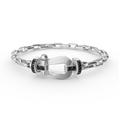 [Kismet Jewels ]FORCE LARGE HORSESHOE CLASP  METAL BRACELET