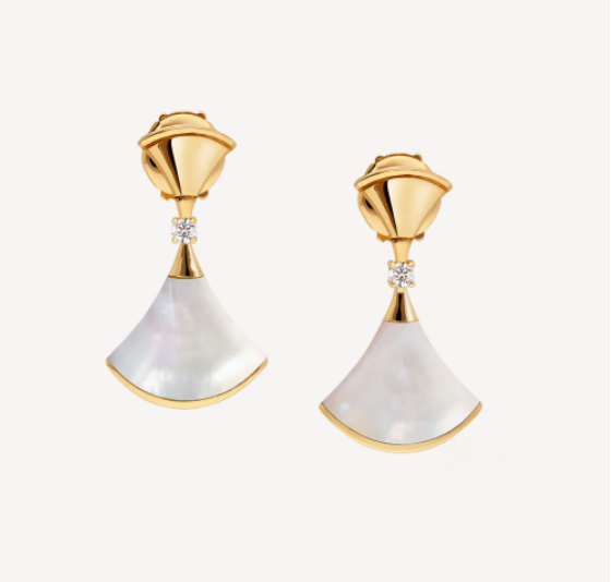 [Kismet Jewels ]DREAM MOP 1 DIAMOND EARRINGS