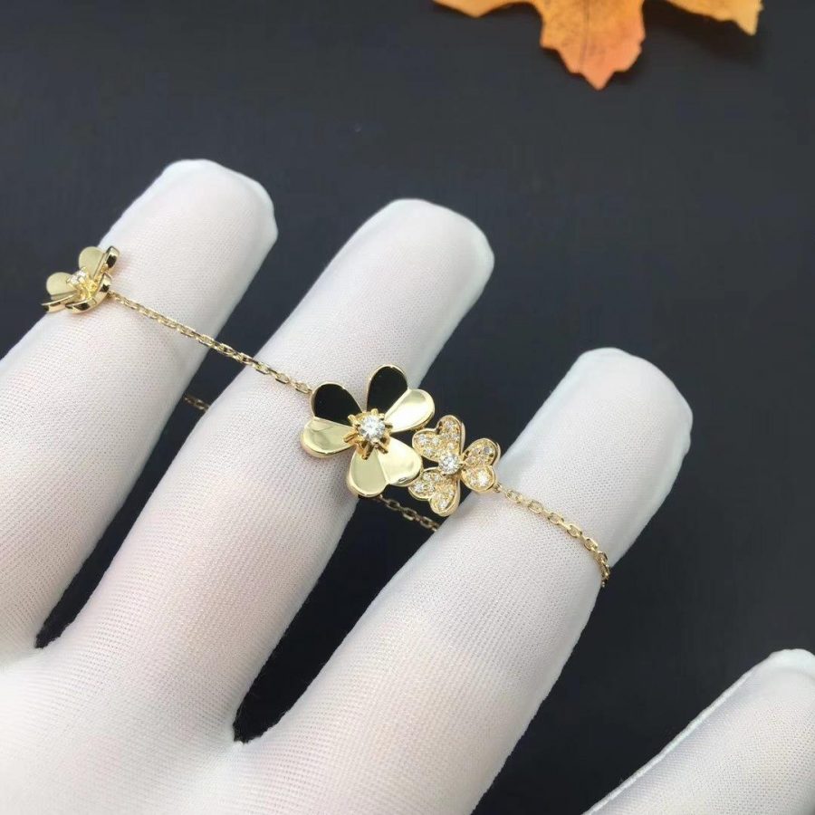 [Kismet Jewels ]FRIVOLE GOLD 5 FLOWERS BRACELET