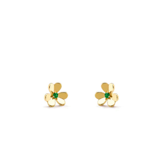 [Kismet Jewels ]FRIVOLE  FLOWER MALACHITE EARRINGS
