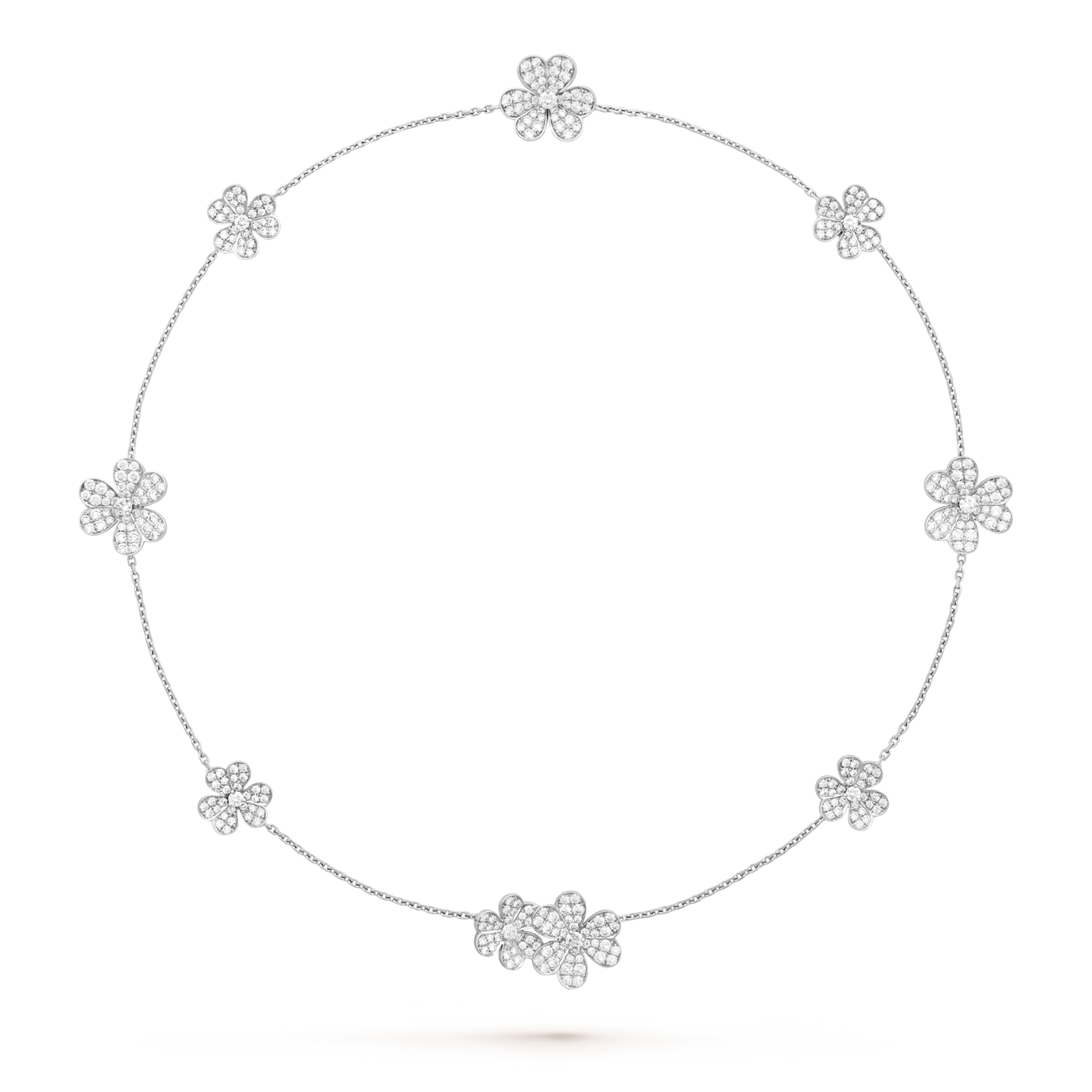 [Kismet Jewels ]FRIVOLE SILVER 9 FLOWERS NECKLACE