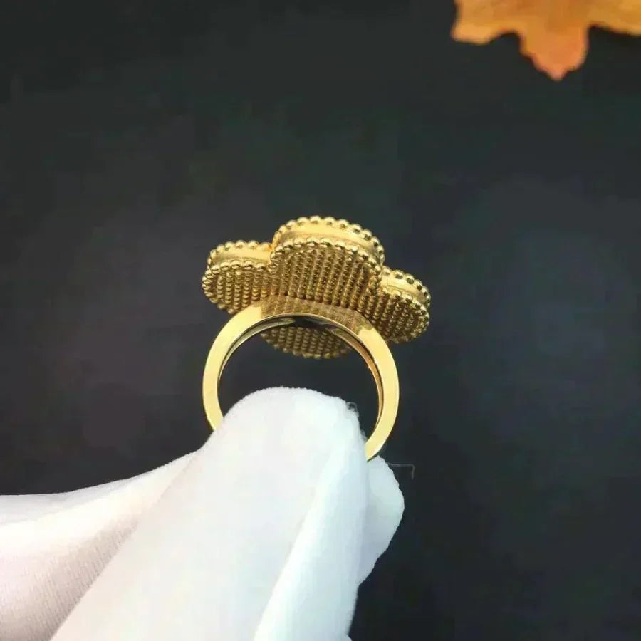 [Kismet Jewels ]CLOVER MALACHITE RING