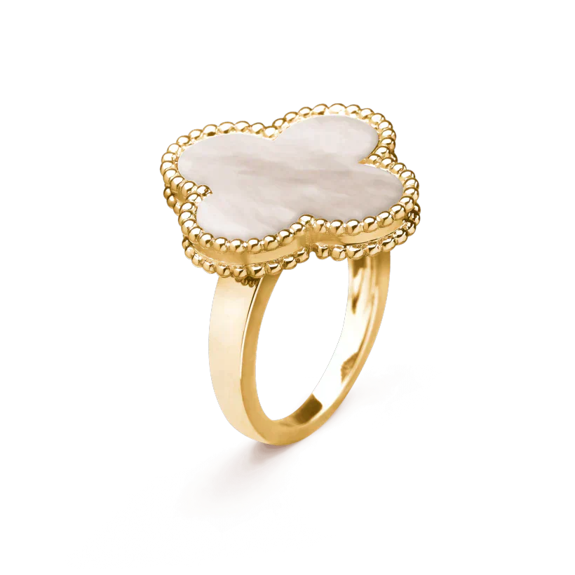 [Kismet Jewels ]CLOVER WHITE MOP RING