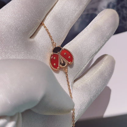 [Kismet Jewels ]LUCKY SPRING 1 MOTIF PINK GOLD BRACELET