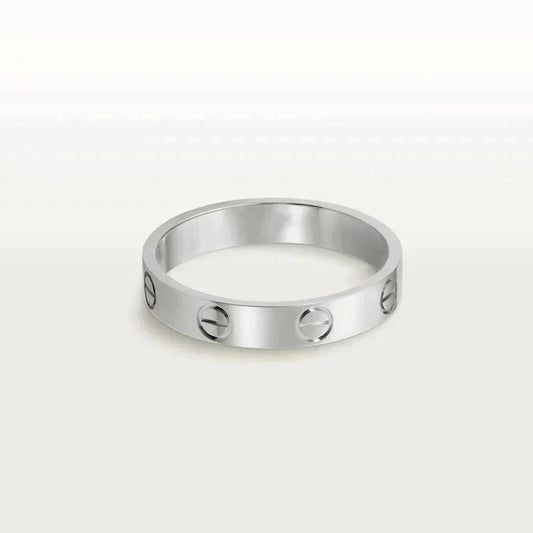 [Kismet Jewels ]LOVE RING 4MM 1 DIAMOND SILVER